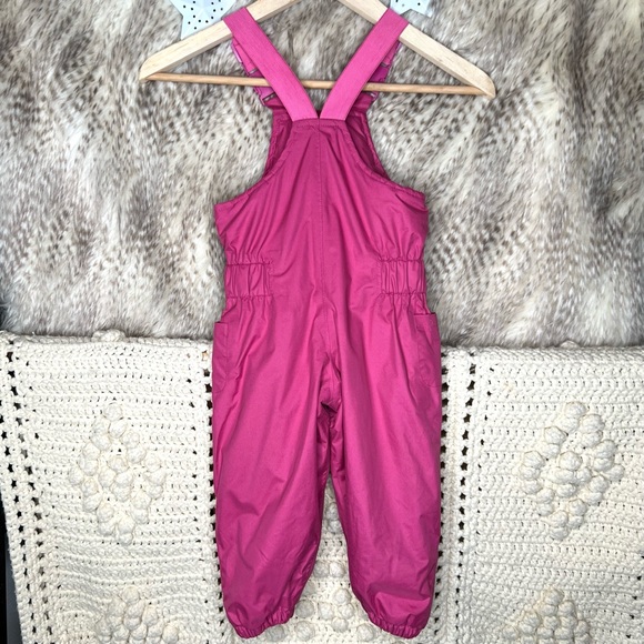Jojo Maman Bebe Pink Waterproof Bib Snowsuit - Picture 4 of 4